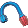 Load image into Gallery viewer, Russell Performance -8 AN Red/Blue 180 Degree Full Flow Hose End (1-1/4in Centerline Radius) - Side View