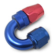 Load image into Gallery viewer, Russell Performance -8 AN Red/Blue 180 Degree Full Flow Swivel Hose End (With 3/4in Radius) - Additional View 7