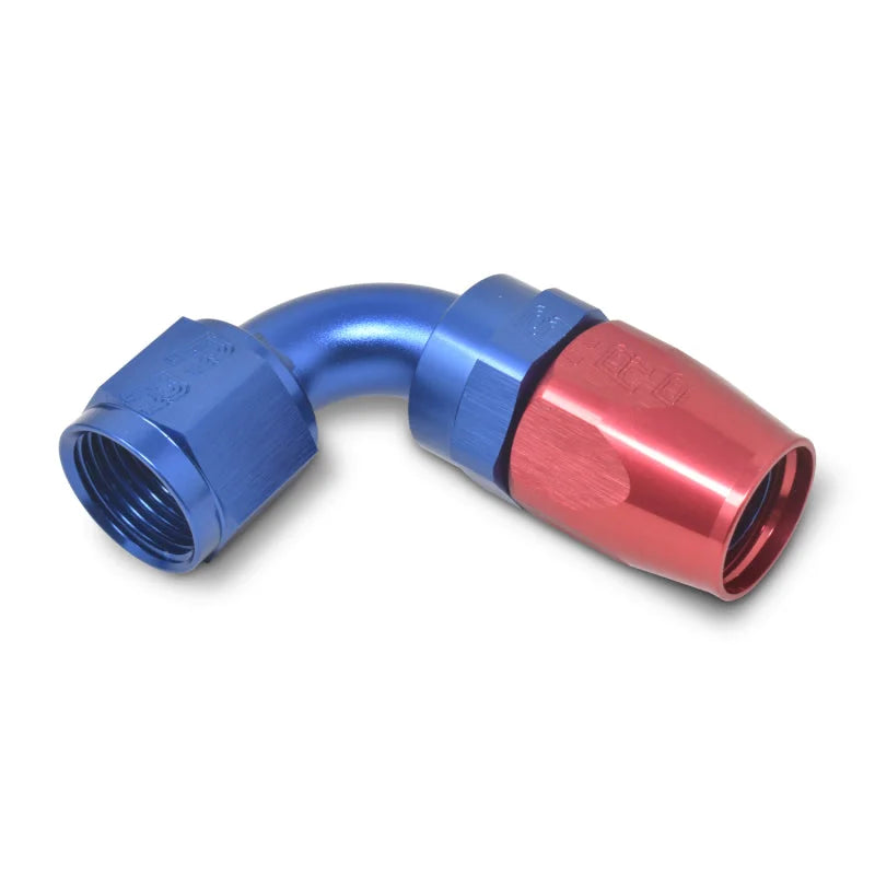Russell Performance -8 AN Red/Blue 90 Degree Full Flow Hose End - Additional View 8