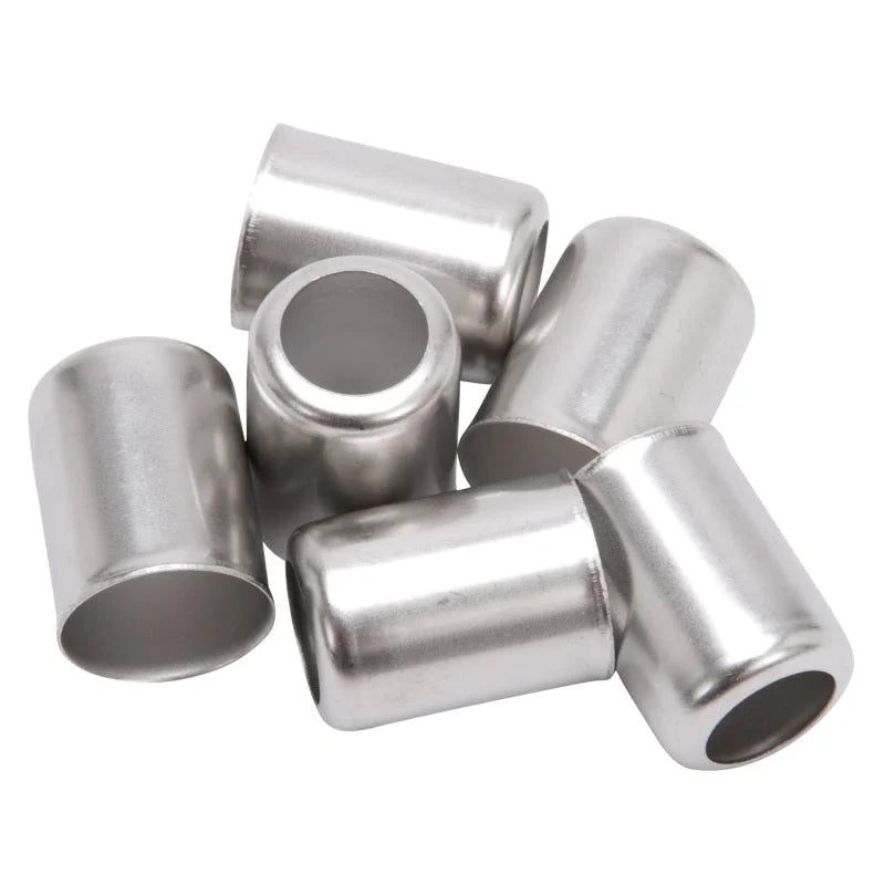 Russell Performance -8 AN Stainless Steel Crimp Collars (O.D. 0.700) (6 Per Pack) - Main Product View