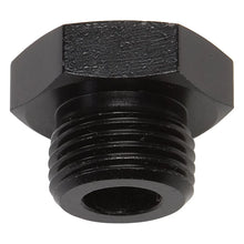 Load image into Gallery viewer, Russell Performance -8 AN Straight Thread Plug (Black) - Side View