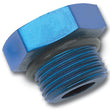 Load image into Gallery viewer, Russell Performance -8 AN Straight Thread Plug (Blue) - Main Product View