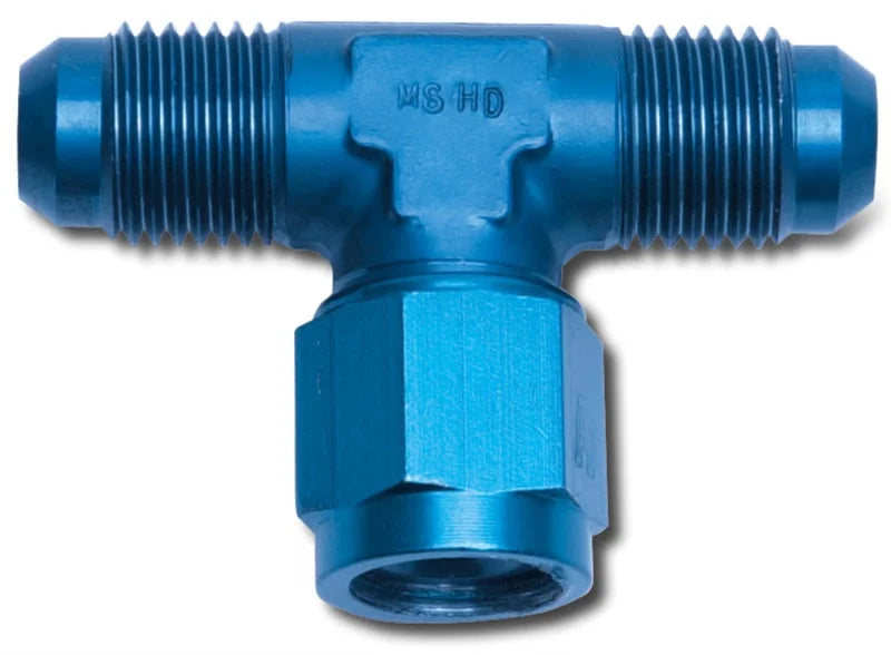 Russell Performance -8 AN Tee - Female AN On Side Fitting - Side View