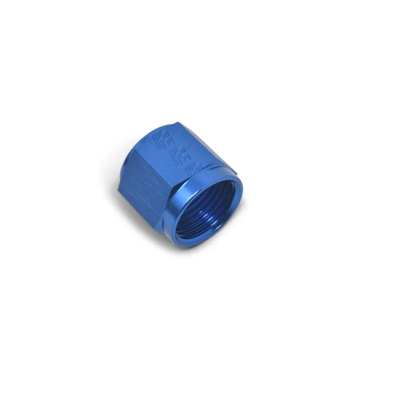 Russell Performance -8 AN Tube Nuts 1/2in dia. (Blue) (2 pcs.) - Back View