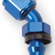 Load image into Gallery viewer, Russell Performance -8 AN Twist-Lok 45 Degree Hose End (Blue) - Main Product View