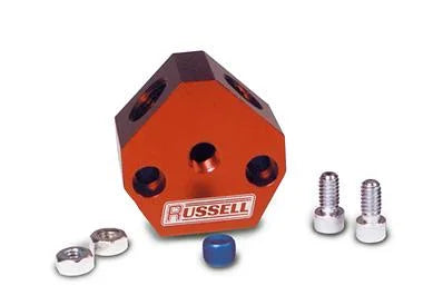 Russell Performance -8 AN male with female 1/8in NPT side port - Side View