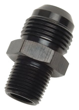 Load image into Gallery viewer, Russell Performance -8 AN to 1/2in NPT Straight Flare to Pipe (Black) - Main Product View