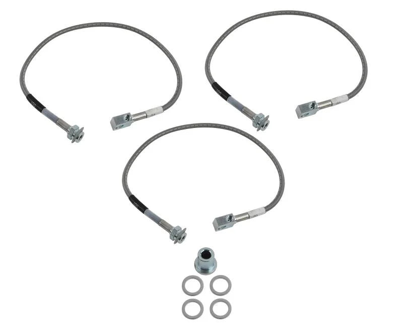 Russell Performance 82-86 Jeep CJ5/CJ7/CJ8 with 4in lift Brake Line Kit - Side View