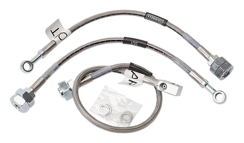 Russell Performance 82-91 S10/S15 Pickup/Blazer 2WD Brake Line Kit - Back View