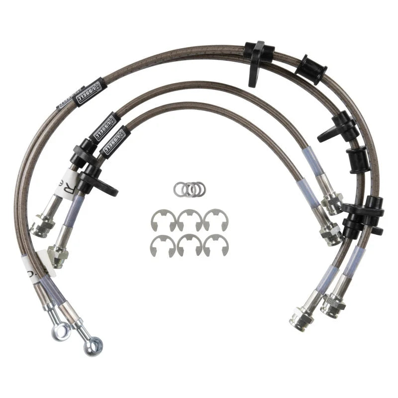 Russell Performance 92-97 Honda Accord (Rear Drum) Brake Line Kit - Side View