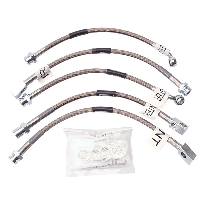 Russell Performance 93-97 Pontiac Firebird (without Traction Control) Brake Line Kit - Side View