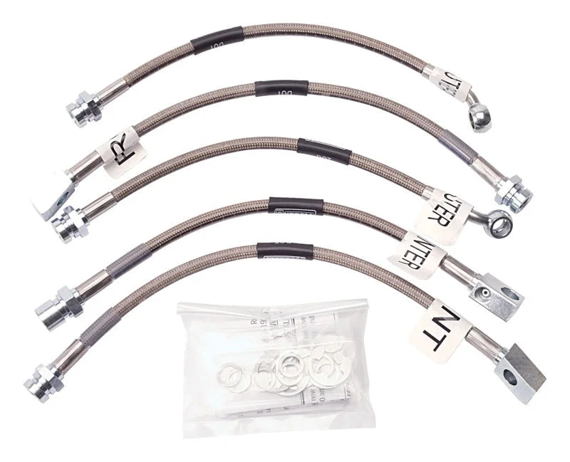 Russell Performance 93-97 Pontiac Firebird (without Traction Control) Brake Line Kit - Back View
