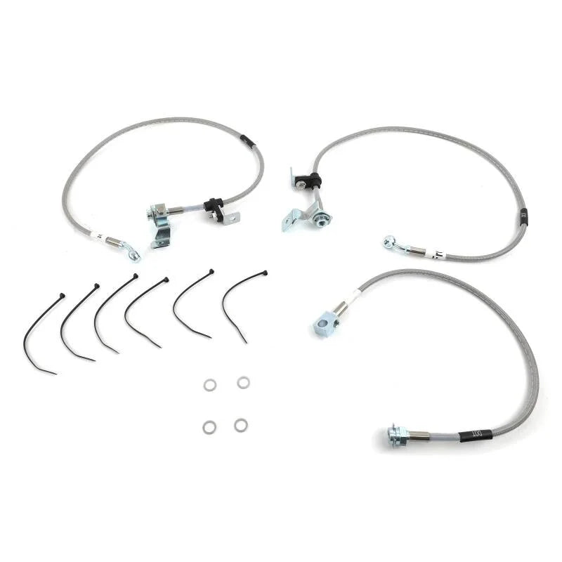 Russell Performance 94-99 Dodge Ram 1500/ 2500 4WD (with rear ABS only) Brake Line Kit - Side View