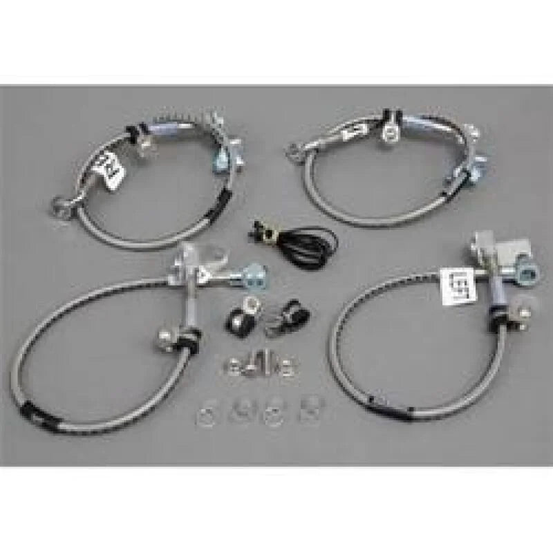 Russell Performance 95-99 Plymouth Neon (Rear Disc) Brake Line Kit - Side View