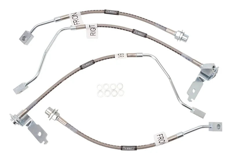 Russell Performance 96-98 Ford Mustang GT Brake Line Kit - Side View