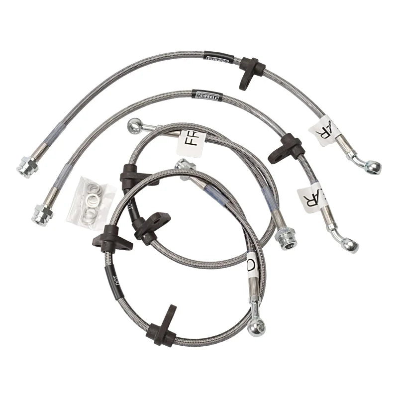 Russell Performance 98-01 Acura Integra LS and GSR Brake Line Kit - Side View