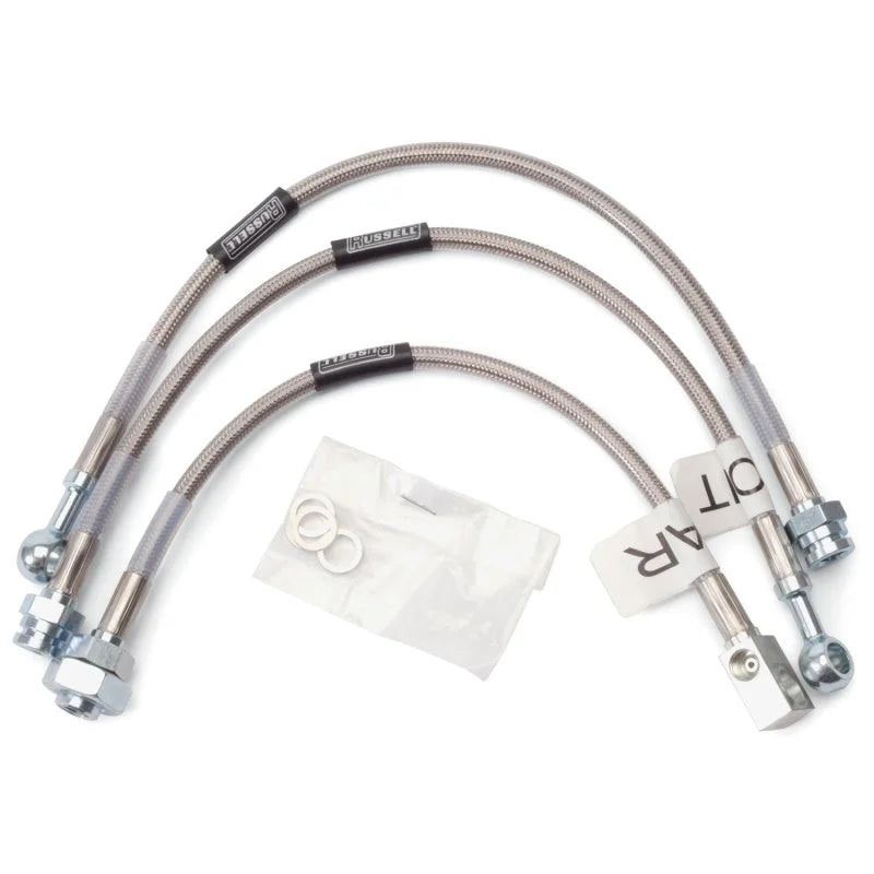 Russell Performance 98-02 Pontiac Firebird (without Traction Control) Brake Line Kit - Back View