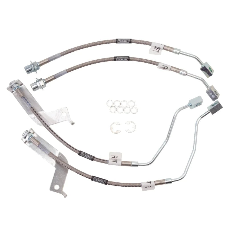 Russell Performance 99-04 Ford Mustang with Traction Control (Except Cobra) Brake Line Kit - Main Product View