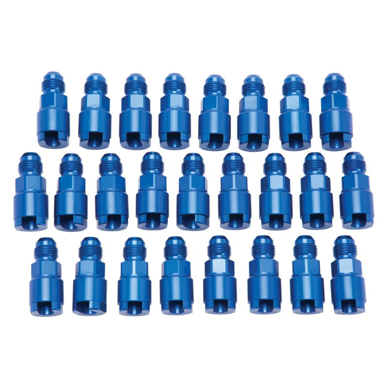 Russell Performance Adapter -6 AN Male to 5/16in Quick Disconnect Screw - Blue (Bulk Pkg 25) - Main Product View