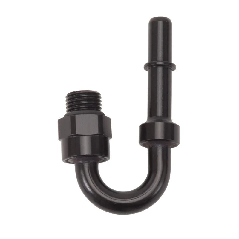 Russell Performance Adapter Fitting 3/8in SAE Quick Disconnect 180 DEG - Blk - Main Product View