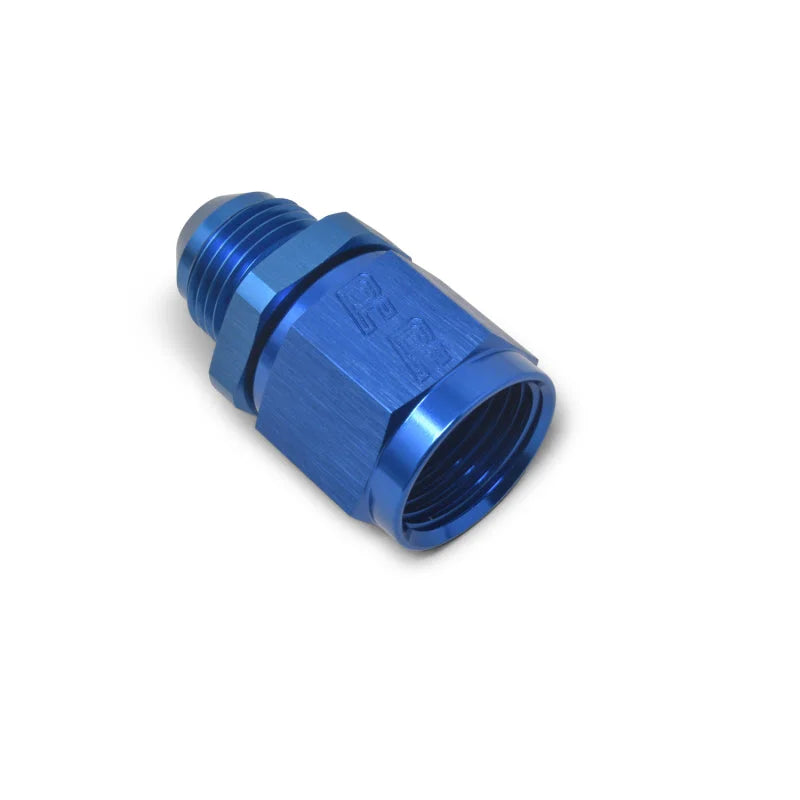 Russell Performance BLUE ANODIZED -6 TUBE COUPLING NUT W/ FLARED REDUCER TO -4 AN MALE - Additional View 7