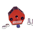 Load image into Gallery viewer, Russell Performance Billet Aluminum Y-Block w/ 3/8in inlet &amp; outlet - Main Product View