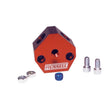 Load image into Gallery viewer, Russell Performance Billet Aluminum Y-Block w/ 3/8in inlet &amp; outlet - Back View