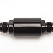 Load image into Gallery viewer, Russell Performance Black Anodized (3-1/4in Length 1-1/4in dia. -8 male inlet/outlet) - Main Product View