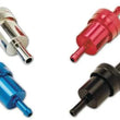 Load image into Gallery viewer, Russell Performance Black Street Fuel Filter (3in Length 1-1/8in diameter 5/16in inlet/outlet) - Main Product View