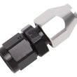 Load image into Gallery viewer, Russell Performance Black/Silver -8 AN Male 37 Degree to 1/2in Aluminum Tube - Back View
