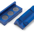 Load image into Gallery viewer, Russell Performance Blue Anodized Billet Aluminum Vice Jaws - Main Product View