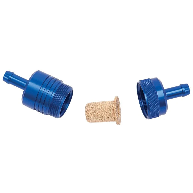Russell Performance Blue Street Fuel Filter (3in Length 1-1/8in diameter 5/16in inlet/outlet) - Additional View 5