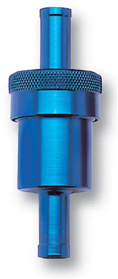 Russell Performance Blue Street Fuel Filter (3in Length 1-1/8in diameter 5/16in inlet/outlet) - Main Product View