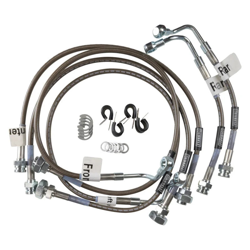 Russell Performance Brake Line Kit (Including SUT) fits 2003-2006 Hummer H2 - Back View