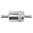 Load image into Gallery viewer, Russell Performance Chrome Street Fuel Filter (3in Length 1-1/8in diameter 5/16in inlet/outlet) - Main Product View