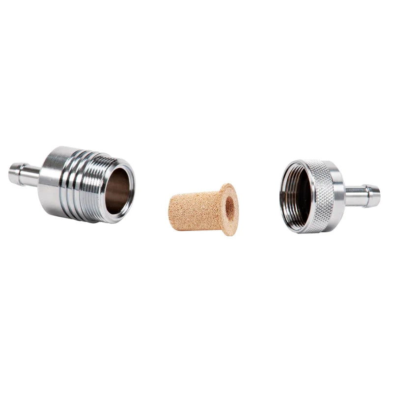 Russell Performance Chrome Street Fuel Filter (3in Length 1-1/8in diameter 5/16in inlet/outlet) - Additional View 6