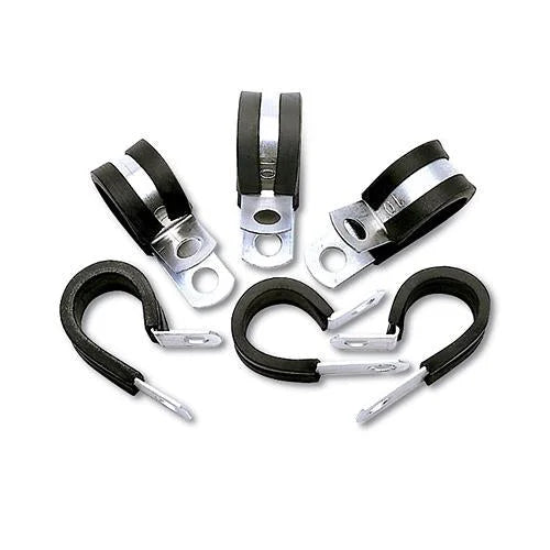 Russell Performance Cushion Clamps - Holds -12 AN Hose (6 pcs.) - Side View