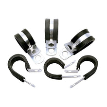 Load image into Gallery viewer, Russell Performance Cushion Clamps - Holds -8 AN Hose (6 pcs.) - Side View