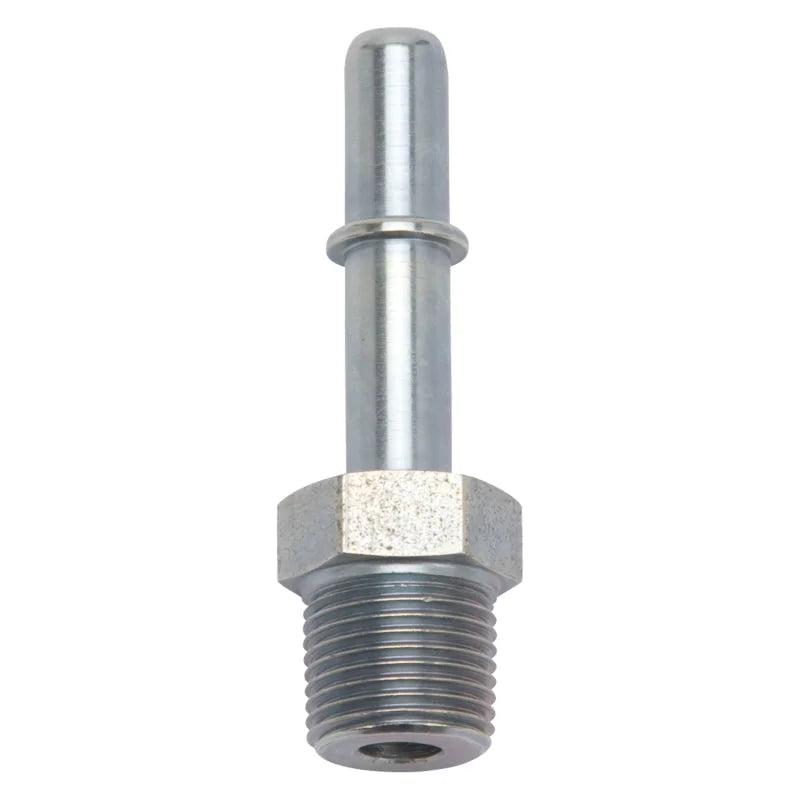 Russell Performance EFI Adapter Fitting 3/8 NPT MALE TO 3/8in SAE Quick Disc Male Zinc - Back View
