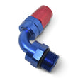 Load image into Gallery viewer, Russell Performance Hose End #6 Hose to #6 Radius Inlet Port Swivel 90 Deg Red/Blue - Additional View 8