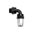 Load image into Gallery viewer, Russell Performance Hose End #8 Hose to #8 Radius Inlet Port 90 Deg Blk/Clr - Main Product View