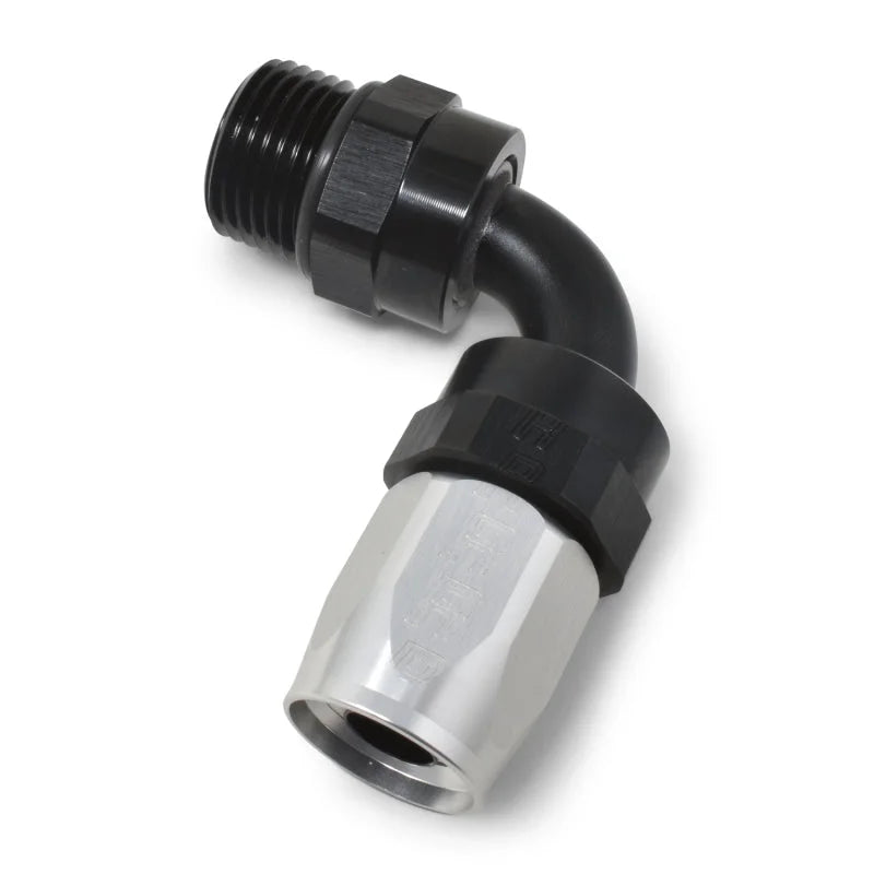 Russell Performance Hose End #8 Hose to #8 Radius Inlet Port 90 Deg Blk/Clr - Additional View 7