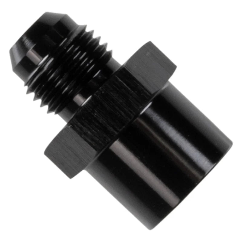 Russell Performance M16 x 1.5 to -6 Flare (Pumps with 1/2in-20 Inverted Flare Thread) - Black - Side View