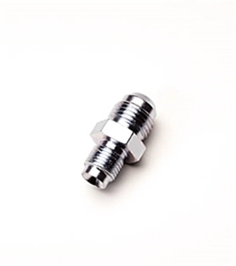 Russell Performance Oil Inlet (7/16in -24 inverted Flare) to -6 AN Male - Side View
