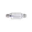 Load image into Gallery viewer, Russell Performance Polished Alum. (3-1/4in Length 1-1/4in dia. -8 x 3/8in male NPT inlet/outlet) - Back View