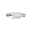 Load image into Gallery viewer, Russell Performance Polished Aluminum (3-1/4in Length 1-1/4in dia. -8 male inlet/outlet) - Side View