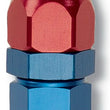 Load image into Gallery viewer, Russell Performance Red/Blue -6 AN Female Swivel to 3/8in Aluminum Tube - Main Product View