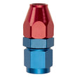 Load image into Gallery viewer, Russell Performance Red/Blue -8 AN Female Swivel to 1/2in Aluminum Tube - Back View