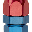 Load image into Gallery viewer, Russell Performance Red/Blue -8 AN Male 37 Degree to 1/2in Aluminum Tube - Side View