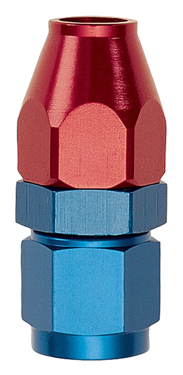 Russell Performance Red/Blue -8 AN Male 37 Degree to 1/2in Aluminum Tube - Side View